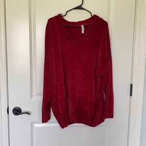 Size large red sweater